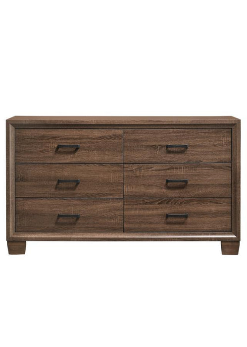 Brandon - 6-Drawer Dresser - Warm Brown