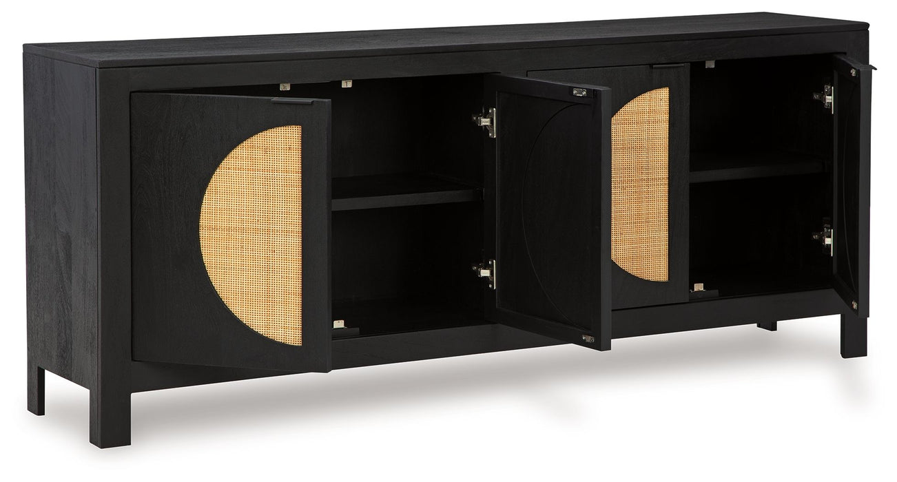 Cliffiings - Black / Natural - Accent Cabinet