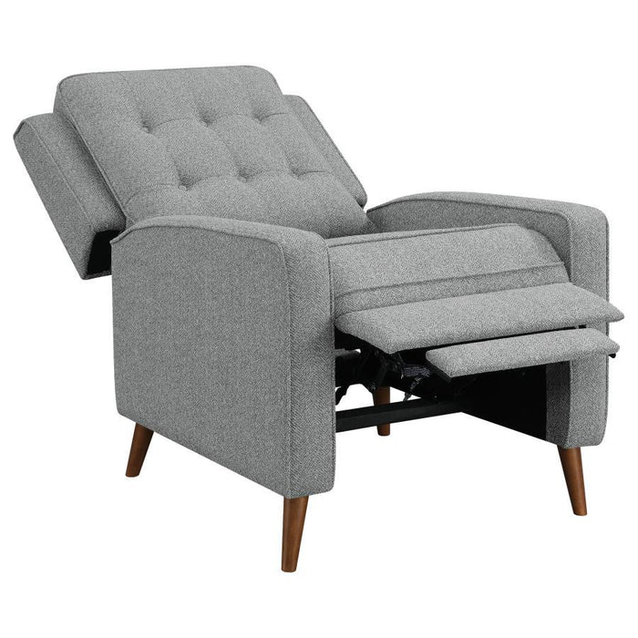 Davidson - Upholstered Tufted Push Back Recliner