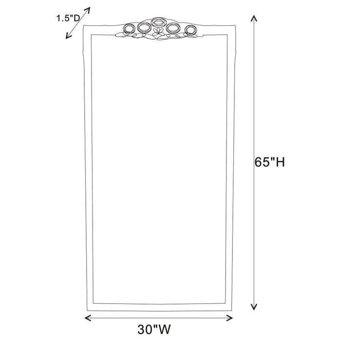 Sylvie - French Provincial Floor Mirror