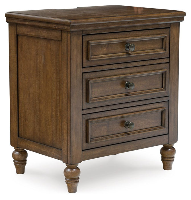 Sturlayne - Brown - Three Drawer Night Stand