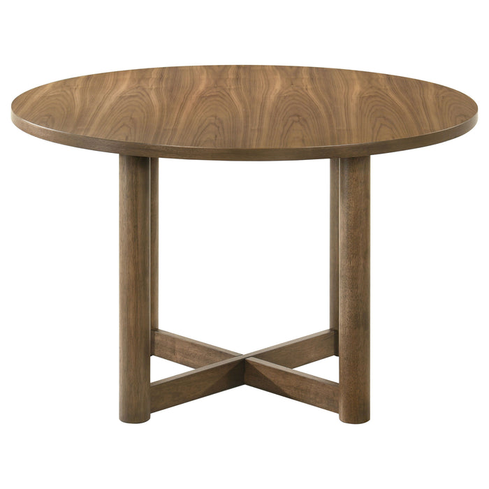 Crestmore - Round Wood Dining Table - Walnut