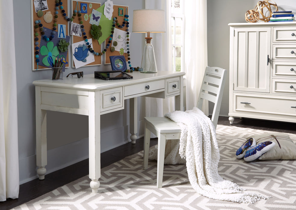 Lake House - Desk - Pebble White