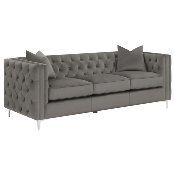 Phoebe - Tufted Tuxedo Arms Sofa - Urban Bronze