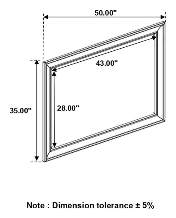 Alderwood - Dresser Mirror - French Gray