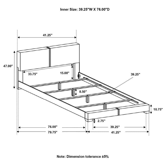 Conner - Upholstered Panel Bed