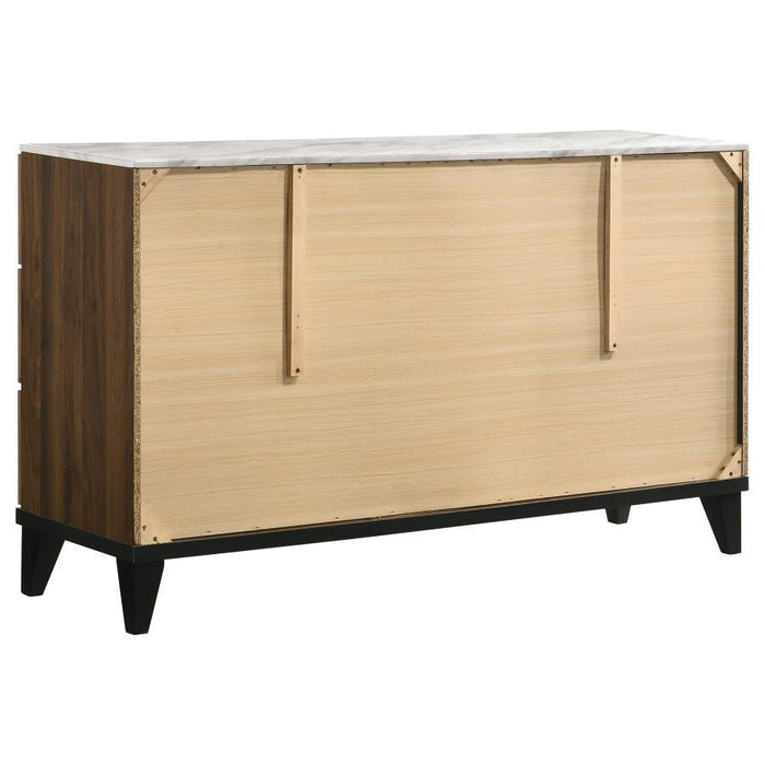 Mays - 6-Drawer Dresser - Walnut