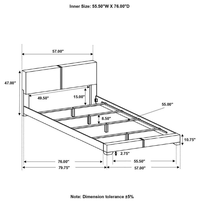 Conner - Upholstered Panel Bed