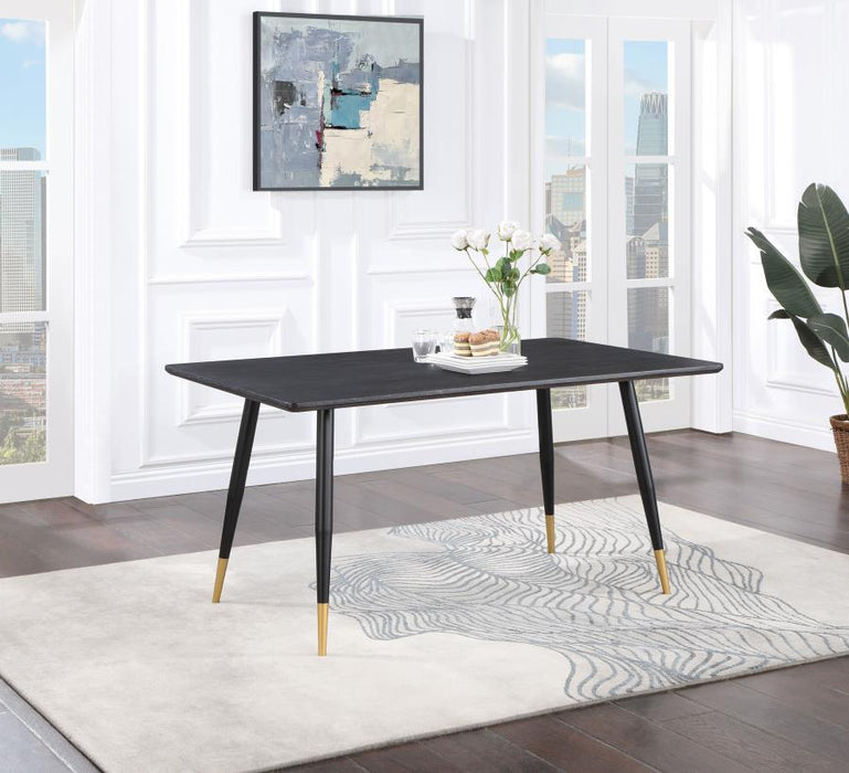 Zetta - Rectangular Wood Dining Table - Black