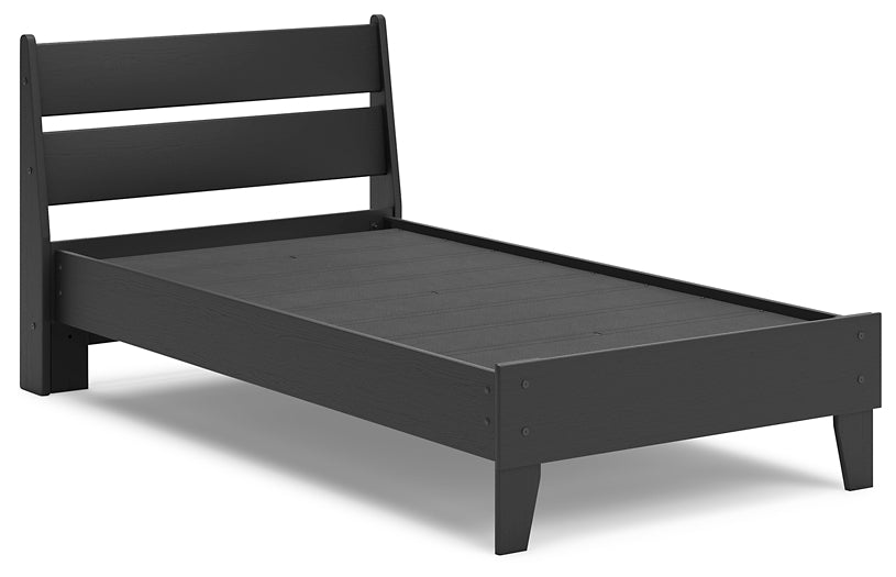 Socalle Twin Panel Platform Bed with Dresser and Nightstand