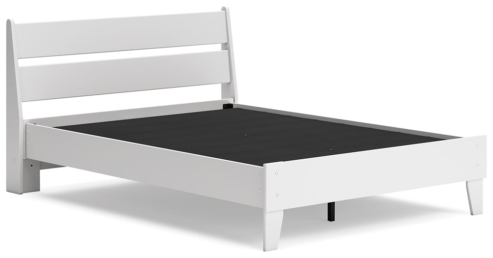 Socalle Full Panel Platform Bed with Dresser and 2 Nightstands