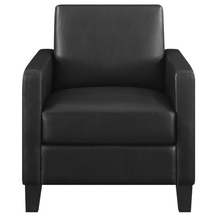 Julio - Upholstered Track Arm Accent Chair - Black