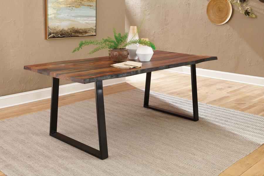 Ditman - Live Edge Dining Table - Gray Sheesham