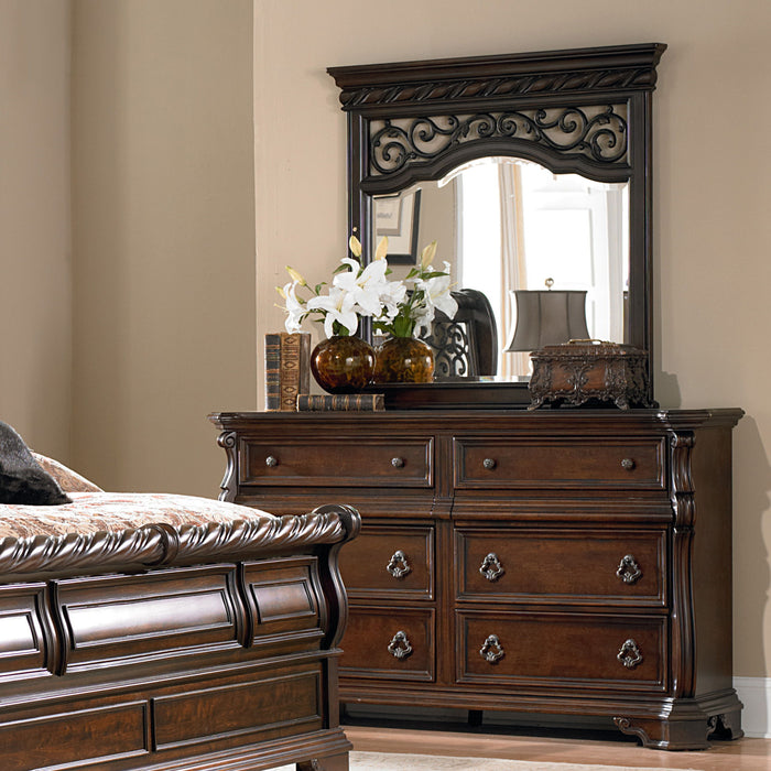 Arbor Place - Dresser & Mirror - Dark Brown