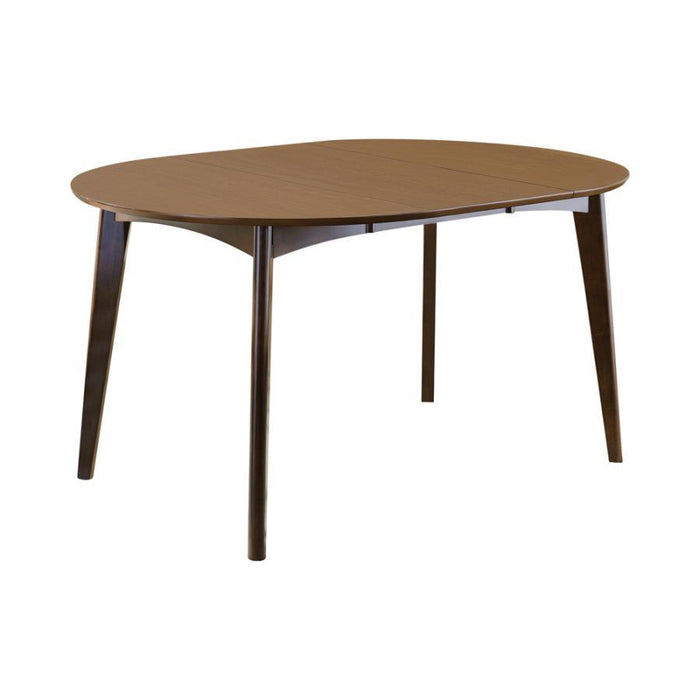 Jedda - Oval Extension Leaf Dining Table - Dark Walnut