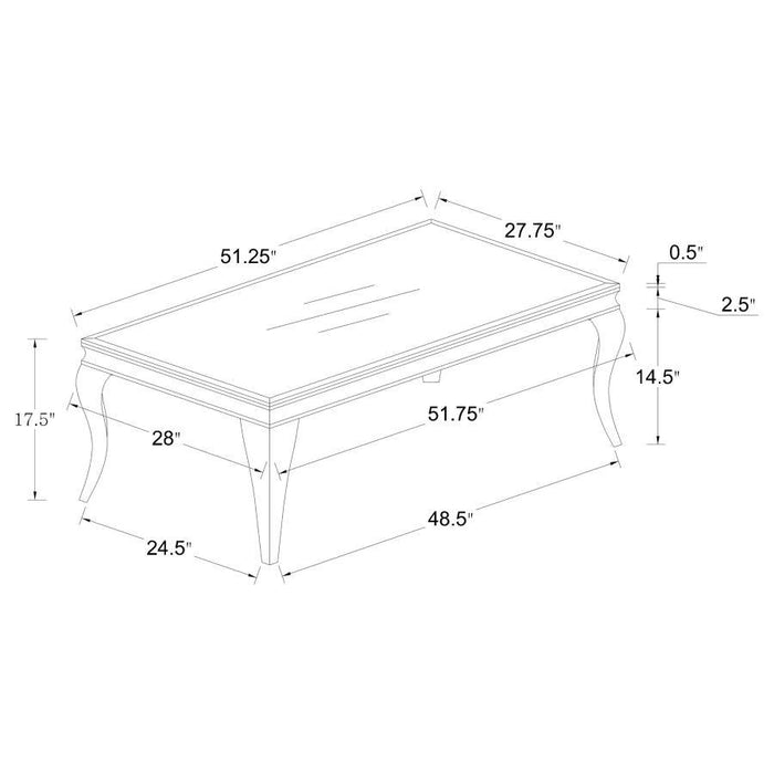 Carone - Rectangular Coffee Table