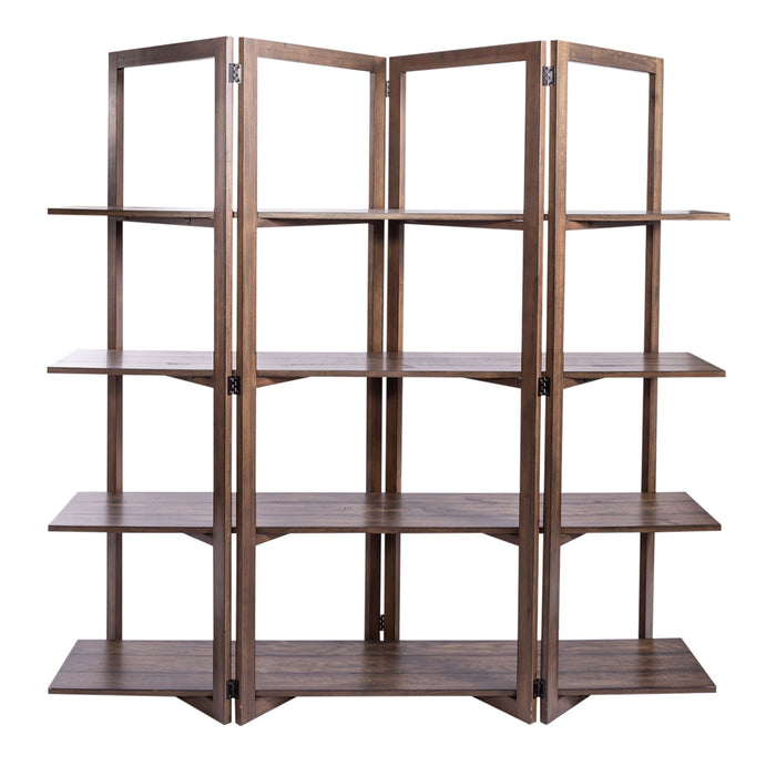 Lennox - Open Bookcase - Dark Brown