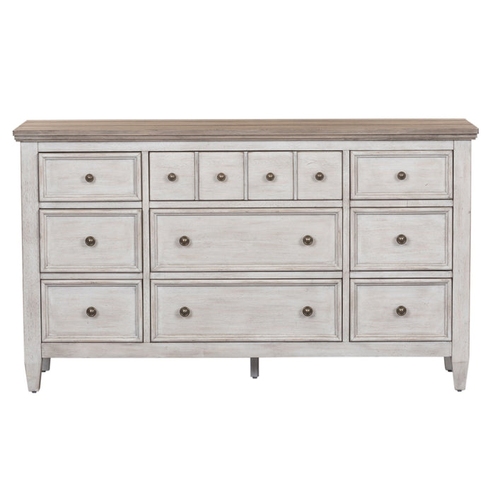 Heartland - 9 Drawer Dresser - White