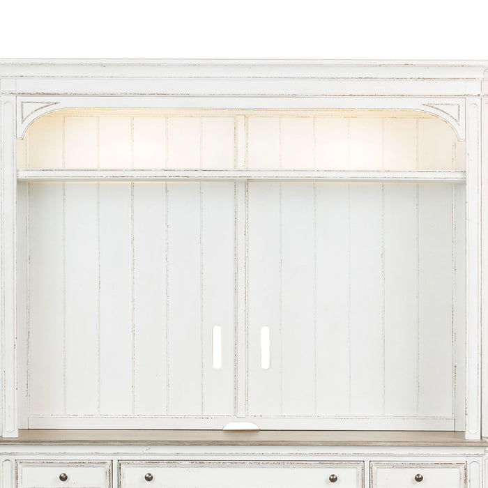 Magnolia Manor - Entertainment Hutch - White