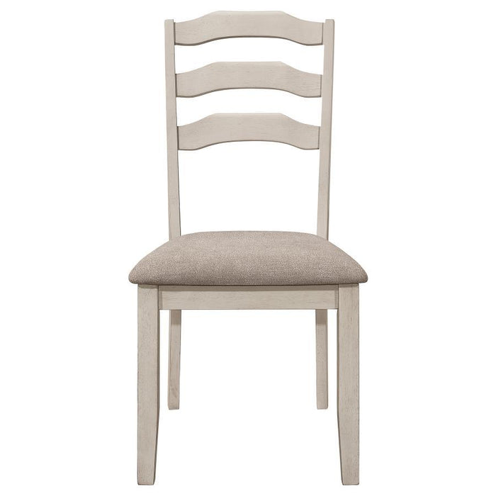 Ronnie - Wood Dining Side Chair (Set of 2) - Rustic Cream