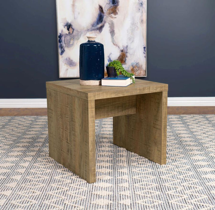 Lynette - Square Engineered Wood End Table - Mango