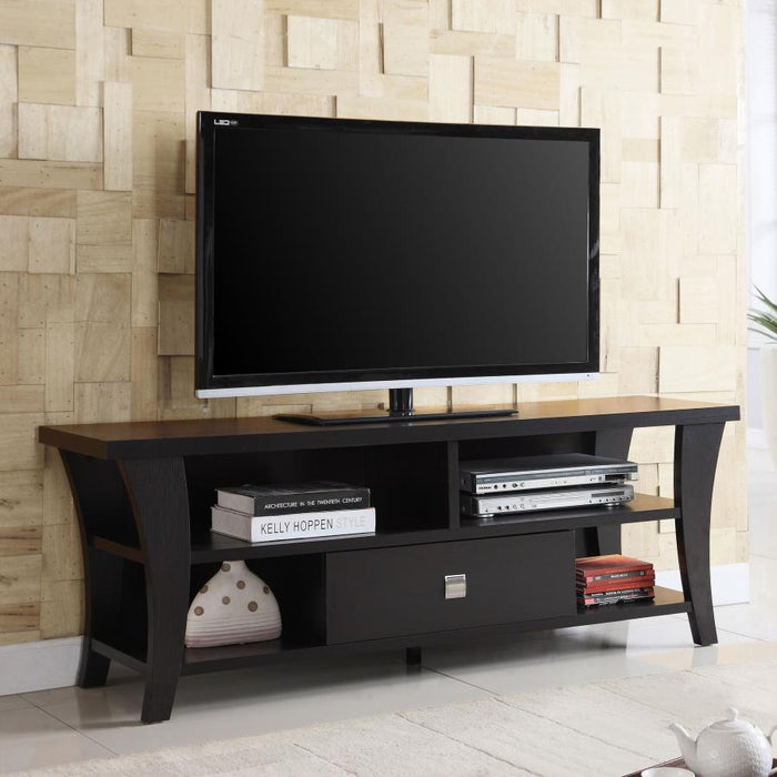 Anita - 1-Drawer Engineered Wood TV Stand - Cappuccino