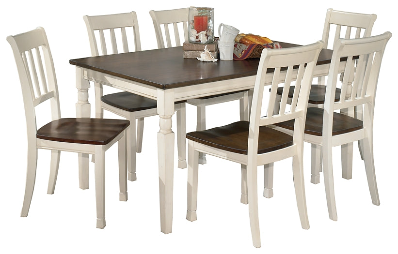 Whitesburg Dining Table and 6 Chairs