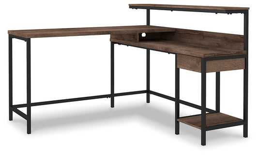 Arlenbry L-Desk with Storage