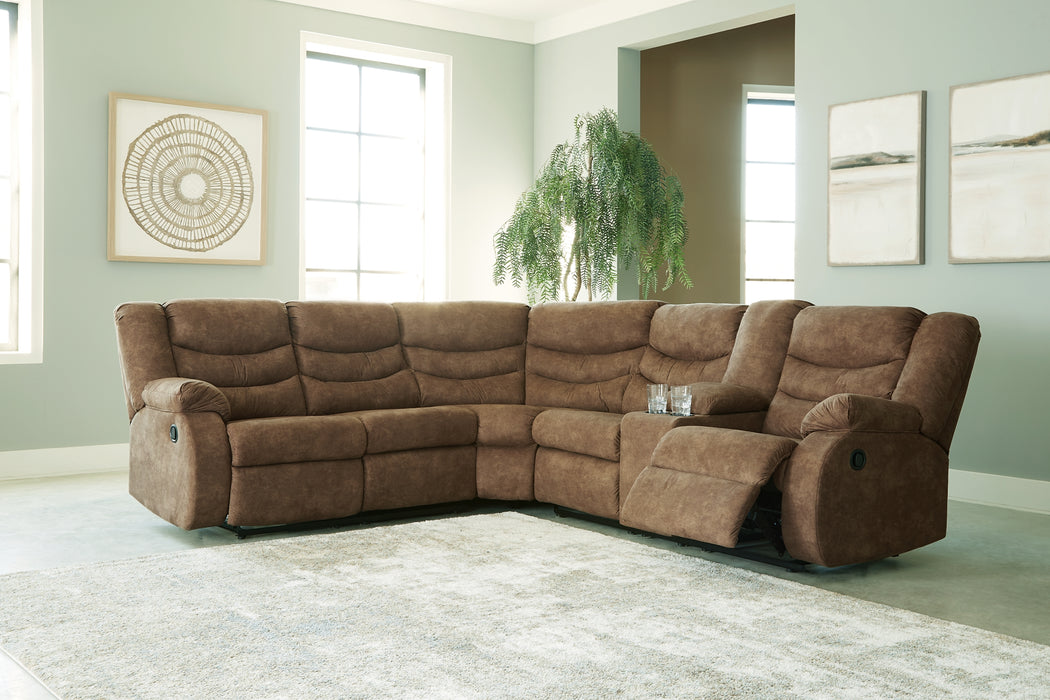 Partymate 2-Piece Sectional with Recliner