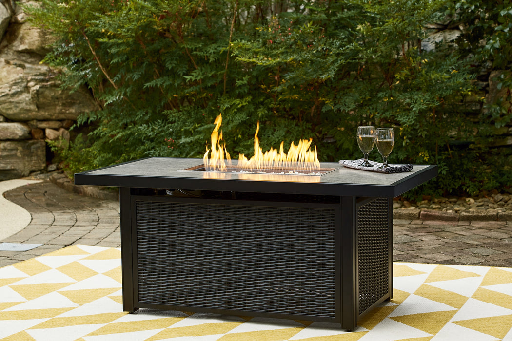 Beachcroft Rectangular Fire Pit Table